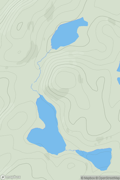 Thumbnail image for Cnoc an Daimh [Scourie to Lairg] showing contour plot for surrounding peak